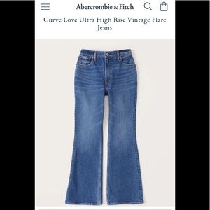 Abercrombie Ultra High Rise Flare Jeans